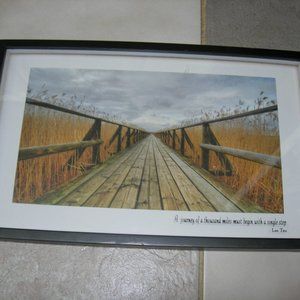 "Weekend Vibes" art print professionally framed.